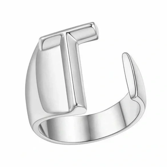 *NEW* OLIVIA RODRIGO Themed GUTS Letters Set of 4 Rings in Silver - Picture 5 of 11